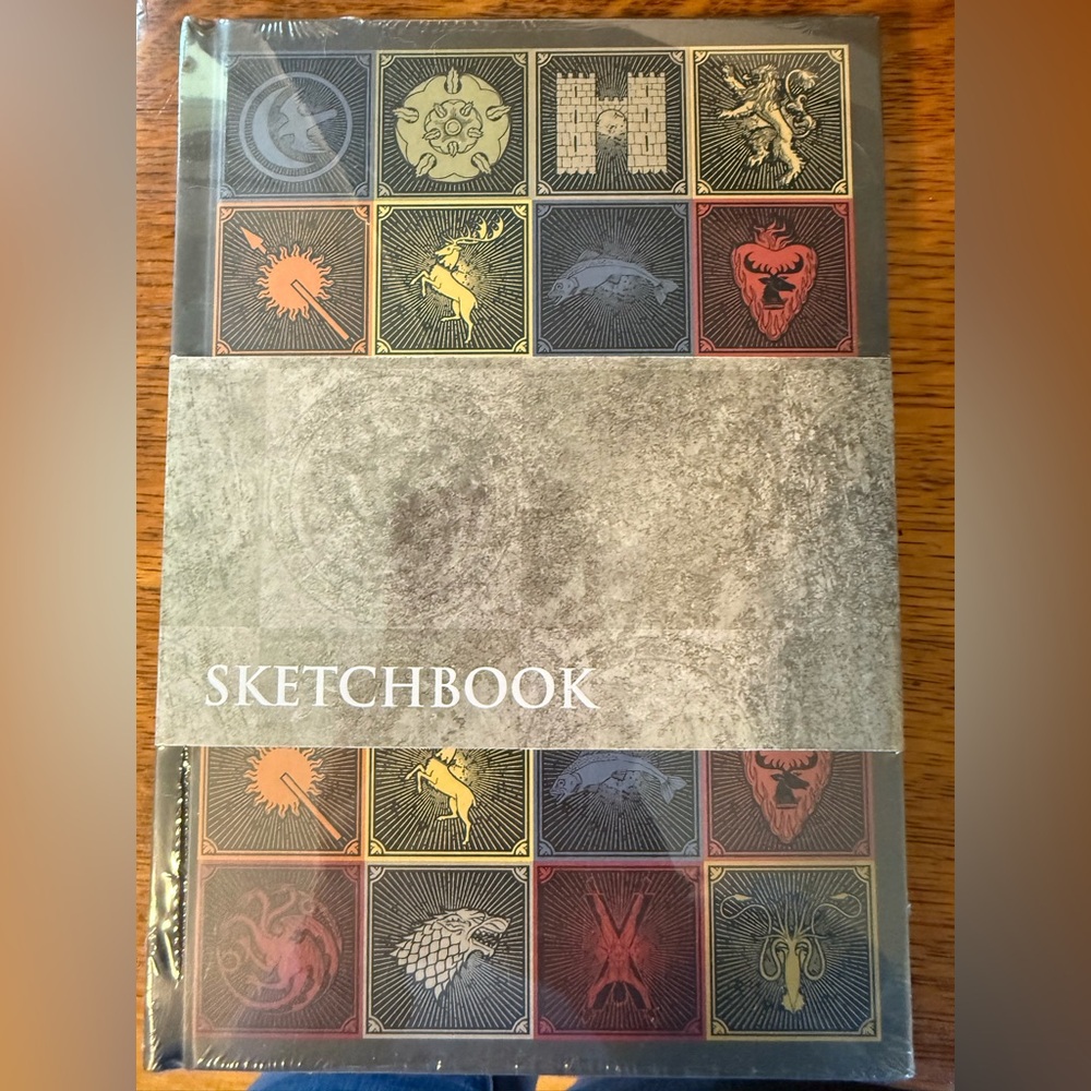 Game of Thrones Themed Sketchbook with Colorful Emblems
